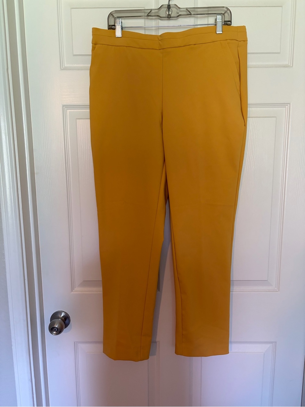 Counterparts Cropped Tailored Pants in Mustard